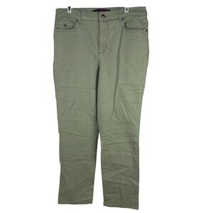 Gloria Vanderbilt Amanda Womens Petite Size 14P Green Classic Fit Pants